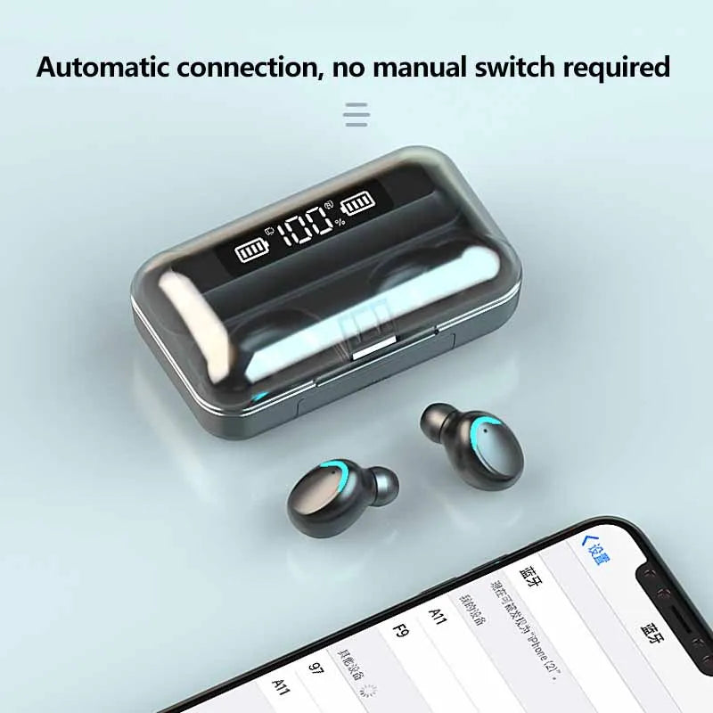 F9 TWS auriculares inalámbricos Bluetooth